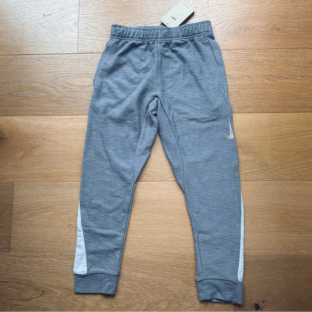 NWT Nike Boys Dri-FIT Training Jogger Sweatpants Slub Terry Small Gray